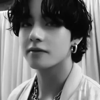 🔪 V kpop, bts, cantante, idol, maschio, ritratto telegram sticker