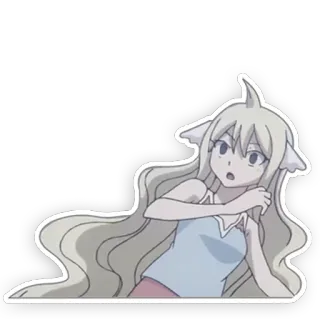 😨 Mavis Vermillion Fairy Tail Anime, Fairy Tail, Mavis Vermillion, Cartone animato, Personaggio, Adesivo telegram sticker