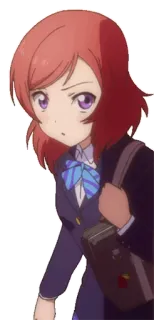 👀 Maki Nishikino Love Live! อนิเมะ, นักเรียนหญิง, มากิ นิชิคโน, Love Live, ตัวละคร telegram sticker