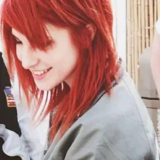 ❤️‍🔥 cabelo ruivo, mulher, sorrindo, retrato, pessoa telegram sticker