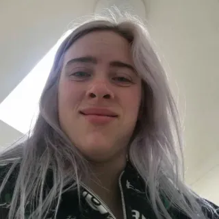 🤨 Billie Eilish singer, celebrity, artist, musician, Billie Eilish telegram sticker