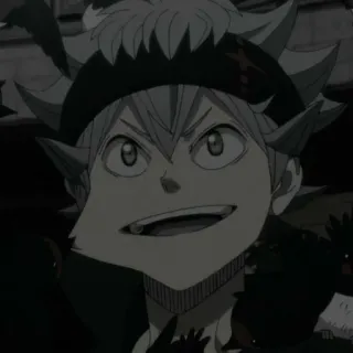 🐾 Asta Black Clover anime, Asta, Black Clover, shonen telegram sticker