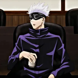 〽️ Satoru Gojo Jujutsu Kaisen Anime, Gojo, Jujutsu Kaisen, Manga, Personnage whatsapp sticker
