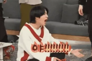 ๐ฃ ์!!!!!! scream, excited, korean, expression, shock, surprise telegram sticker