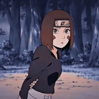😟 Rin Nohara Naruto アニメ, キャラクター, ナルト, 野原リン, 忍者 telegram sticker