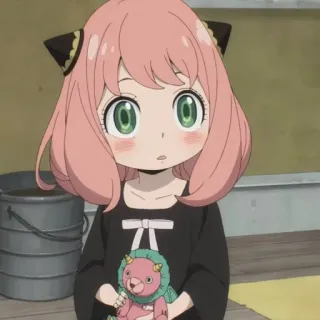 🥜 Anya Forger Spy x Family Anime, Spy x Family, Anya Forger, Dessin animé, Mignon, Fille telegram sticker