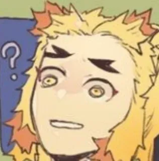 🌟 anime, confused, question mark, expression telegram sticker