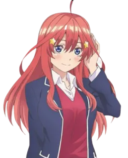 ☺️ Yotsuba Nakano The Quintessential Quintuplets anime, girl, character, Yotsuba, Nakano telegram sticker