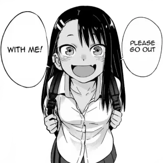 🖤 WITH ME!
PLEASE GO OUT anime, manga, schoolgirl, cute, backpack, confession, request telegram sticker