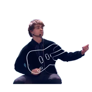 👌 homem, guitarra, cantor, música, apresentação telegram sticker