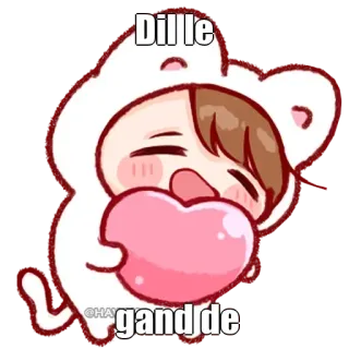🤔 Dil le gand de whatsapp sticker