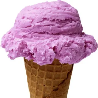 😍 ice cream, cone, dessert, food, sweet telegram sticker