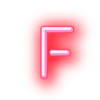 ▪ Буква F, красный, Алфавит, Логотип, Инициал, Брендинг telegram sticker