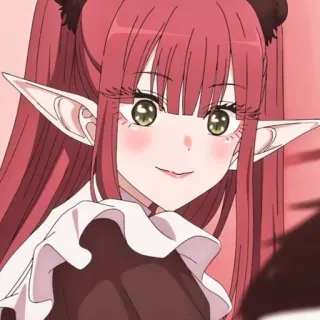 🙂 Marin Kitagawa My Dress-Up Darling Anime, Cartone animato, Elfo, Cosplay, Carino, Ragazza telegram sticker