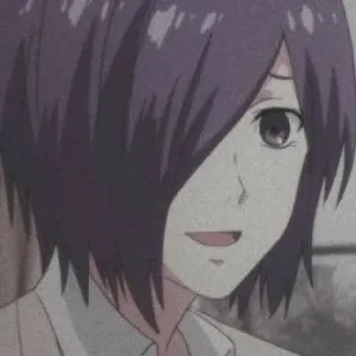 🍙 Touka Kirishima Tokyo Ghoul anime, character, portrait, manga, touka kirishima, tokyo ghoul telegram sticker
