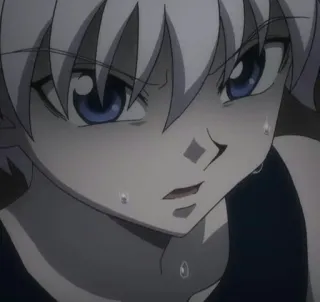😥 Killua Zoldyck Hunter x Hunter killua, anime, hunter x hunter, manga, karakter telegram sticker