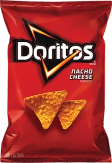 🍴 Doritos NACHO CHEESE Flavored eten, chips, snack, doritos, nacho cheese telegram sticker
