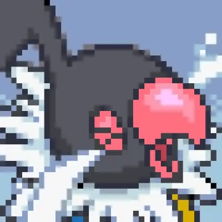 😭 Walrein Pokemon Pokémon, Walrein, Pixel art, Tipo Gelo, Geração 3 telegram sticker