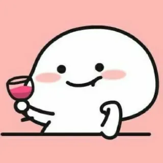 🍻 Wein, niedlich, Getränk, Cartoon, glücklich telegram sticker