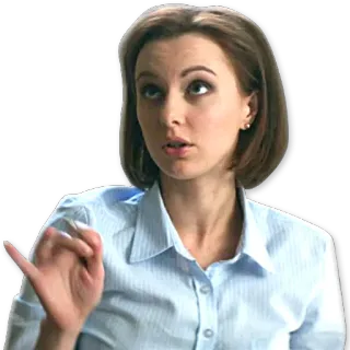 😯 женщина, человек, офис, учитель telegram sticker