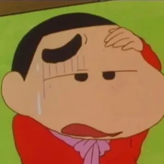 😥 Hiroshi Nohara Crayon Shin-chan Anime, Cartone animato, Hiroshi, Nohara, Stress, Sudore telegram sticker
