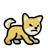 🗣 cane, shiba inu, arrabbiato, animale, animale domestico, cartone animato telegram sticker