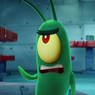 🐙 Plankton Spongebob Squarepants Plankton, Spongebob, cartoon, Nickelodeon, animation, villain telegram sticker