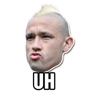 😗 UH мужчина, портрет, крупный план, выражение telegram sticker