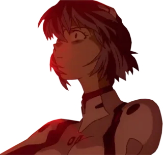 😳 Rei Ayanami Neon Genesis Evangelion Anime, Personagem, Rei Ayanami, Evangelion, Neon Genesis Evangelion whatsapp sticker