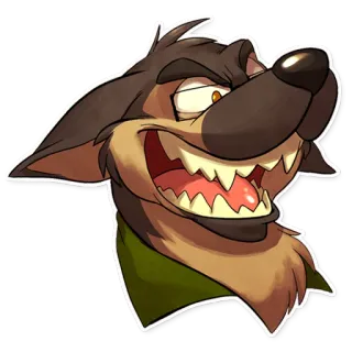😆 Hund, Cartoon, Grinsen, Tier, Ausdruck telegram sticker