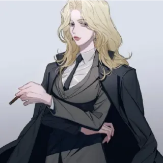 😁 phụ nữ, áo vest, tóc vàng hoe, xì gà, trang phục trang trọng, thời trang, kinh doanh telegram sticker