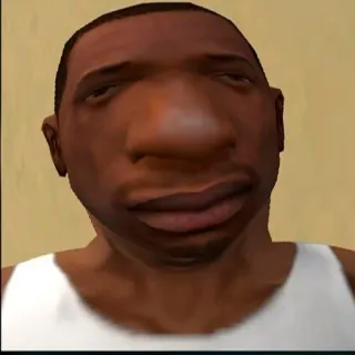 😑 CJ Grand Theft Auto: San Andreas CJ, Grand Theft Auto, San Andreas, video game, personagem, engraçado whatsapp sticker