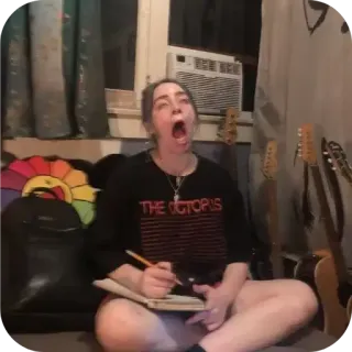 😱 Billie Eilish THE OCTOPUS telegram sticker