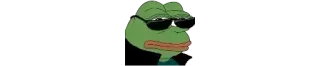 😐 Pepe the Frog Meme, Kikker, Zonnebril, Cool, Internetcultuur, Pepe whatsapp sticker
