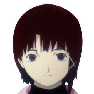 🙂 Iwakura Lain Serial Experiments Lain Anime, Fille, Serial Experiments Lain, Lain, Iwakura Lain whatsapp sticker