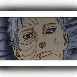 ⚫️ Obito Uchiha Naruto Anime, Manga, Uchiha, Obito, Sharingan, Ninja telegram sticker