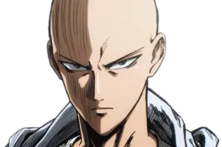 😑 Saitama One-Punch Man Аниме, Манга, Герой, Сайтама, Ванпанчмен whatsapp sticker
