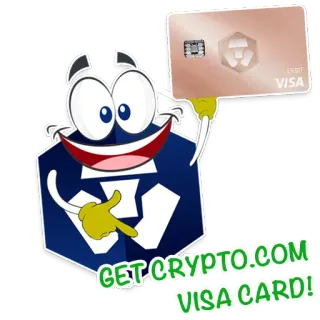 💳 GET CRYPTO.COM VISA CARD! cripto, criptomoeda, visa, cartão de crédito, finanças, moeda digital telegram sticker