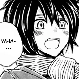 😥 WHA-... Anime, Manga, Expresión, Sorpresa, Shock telegram sticker
