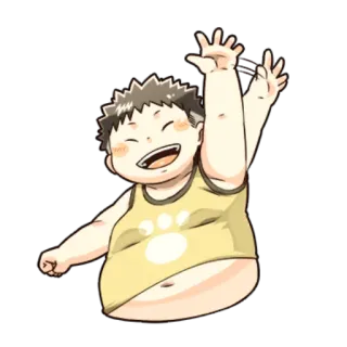 😀 child, cartoon, happy, cute, waving telegram sticker