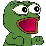 🤩 Pepe the Frog Pepe the Frog, meme, Internet culture, frog, cartoon telegram sticker