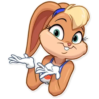 🤨 Lola Bunny Space Jam Dibujos animados, Conejo, Baloncesto, Space Jam, Personaje, Lola telegram sticker
