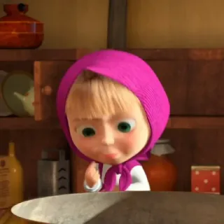 😄 Masha Masha and the Bear мультфильм, персонаж, анимация, маша, маша и медведь telegram sticker