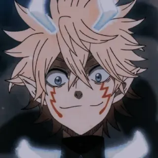 😈 Lucifero Black Clover anime, demon, devil, Lucifero, Black Clover, horns telegram sticker