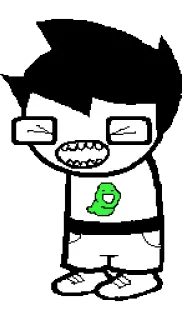 😖 John Egbert Homestuck Cartoon, Figur, Fiktiv, Homestuck, John Egbert whatsapp sticker