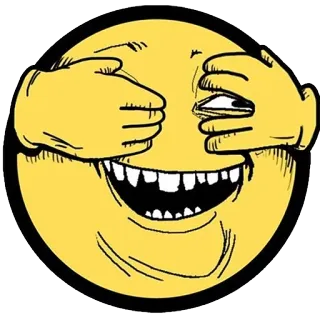 🌝 emoji, smiley, hide, peek, cartoon whatsapp sticker