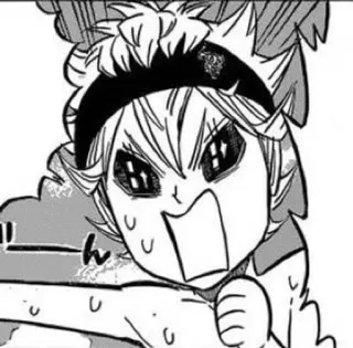 🌟 Asta Black Clover ん Аниме, Манга, Black Clover, Аста, Чиби, Смешные telegram sticker