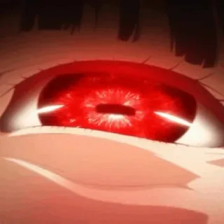 ♣️ oeil, rouge, animé whatsapp sticker