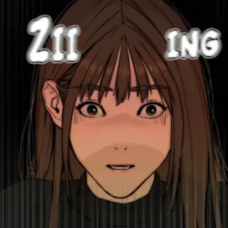 💌 Zii ing Frau, Mädchen, Cartoon, Webtoon, Comic, Überraschung telegram sticker