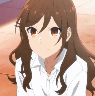 🍁 Hori Kyouko Horimiya 애니메이션, 만화, 호리미야, 호리 쿄코, 귀여운, 여자, 교복 telegram sticker